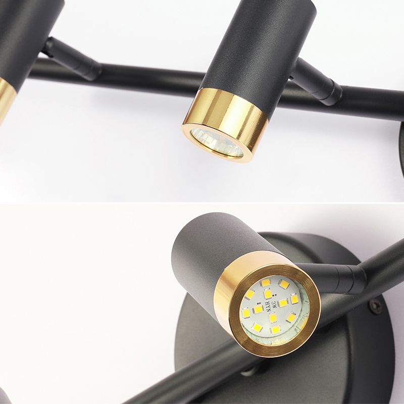 Luci specchietti di vanità cilindri Light Nordic Luxury Style Metal Vanity Lampada