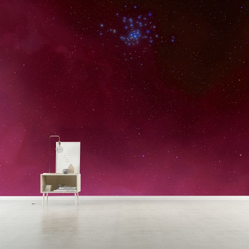Photography Stain Resistant Wallpaper Galaxy Living Room Wall Mural