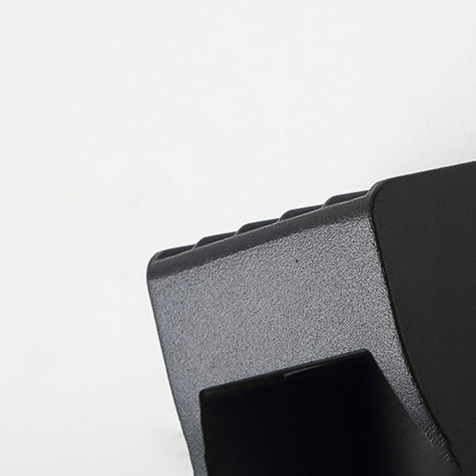 Iluminación de pared de 2 luces de metal de forma geométrica de estilo geométrico montado en negro