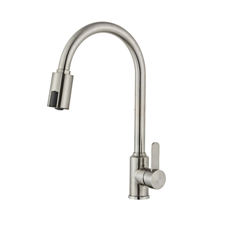 Touchless Sensor Kitchen Faucet Gooseneck Swivel Spout Kitchen Sink Faucet