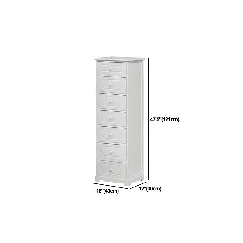 12" W Solid Wood Lingerie Chest Vertical Storage Chest with Drawers