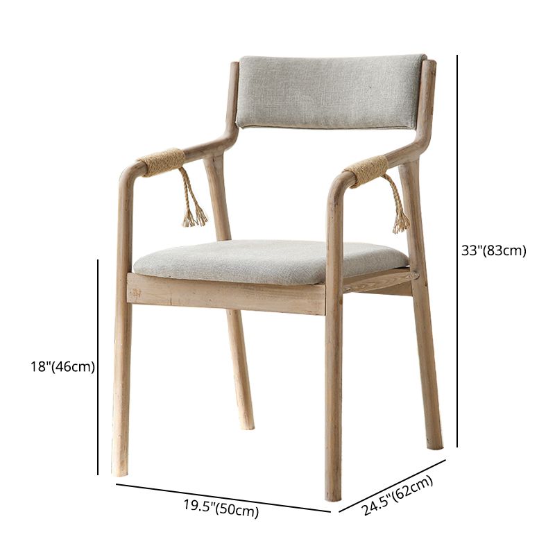 Ensemble de chaises en bois de style traditionnel, bras arrière ouvert, chaises de cuisine et de salle à manger