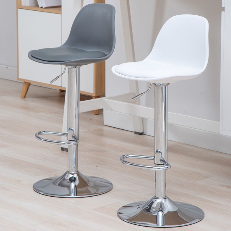 Scandinavian Adjustable Height Bar Stool Faux Leather Bar Stool for Bristol