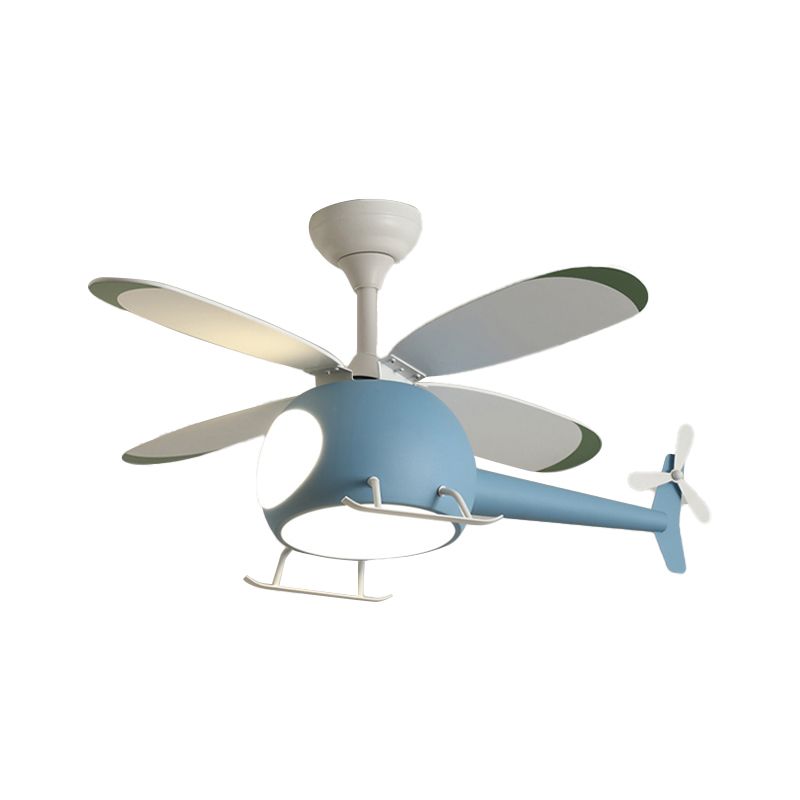 Unique Shape Metal Ceiling Fan Lighting Kids Style Ceiling Fan Lamps