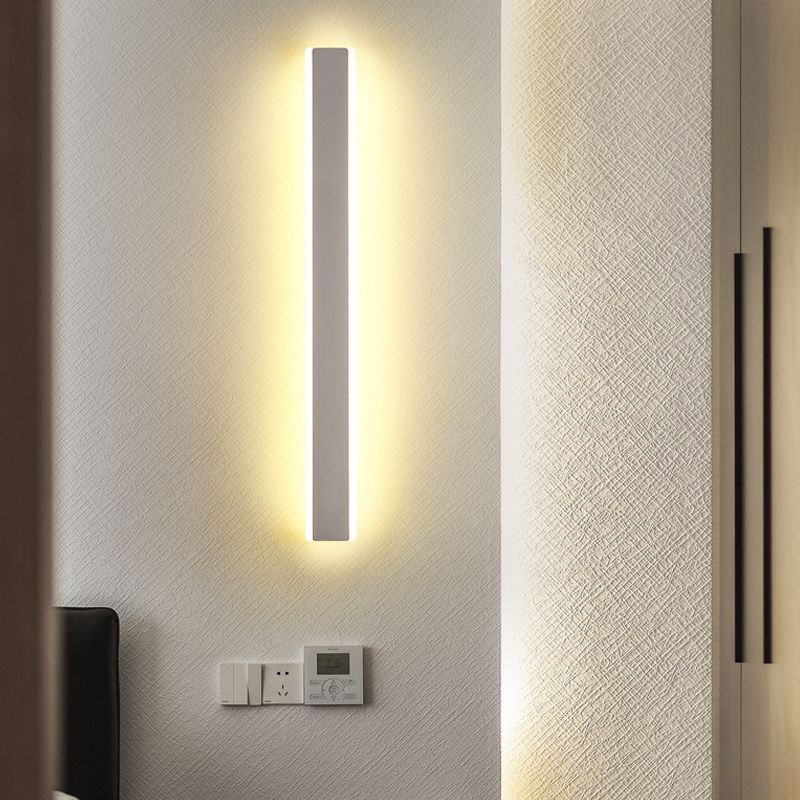Nordische moderne Wandhalterung Leicht Wohnzimmer Einfaches LED Rechteck Wandlampenlampenvorrichtung