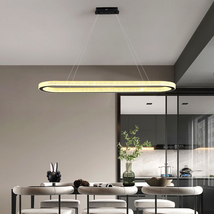 Modern Simple LED Island Light Dining Room Hanging Lighting Fixture