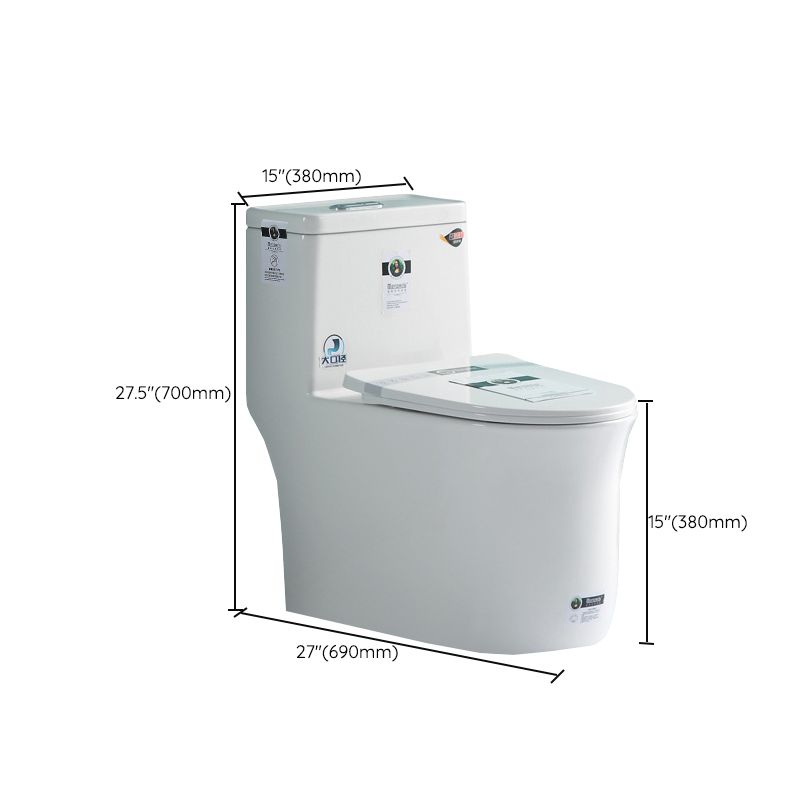 Modern Ceramic White Flush Toilet Floor Mounted Urine Toilet for Bathroom