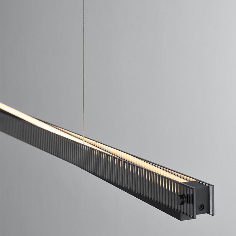 Black Ceiling Pendant Light Modern LED Island Fixture for Kitchen