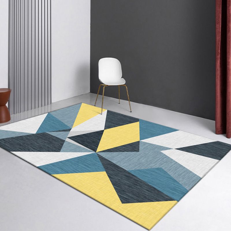 Prachtig woonkamer tapijt trendy grijs polyester gebied tapijt indoor tapijt met niet-slipachter