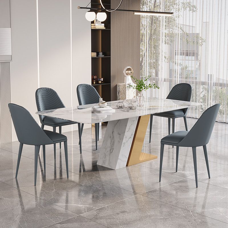 1/2/5/7 Pieces Dining Table Set with Sintered Stone Top Dining Table Furniture