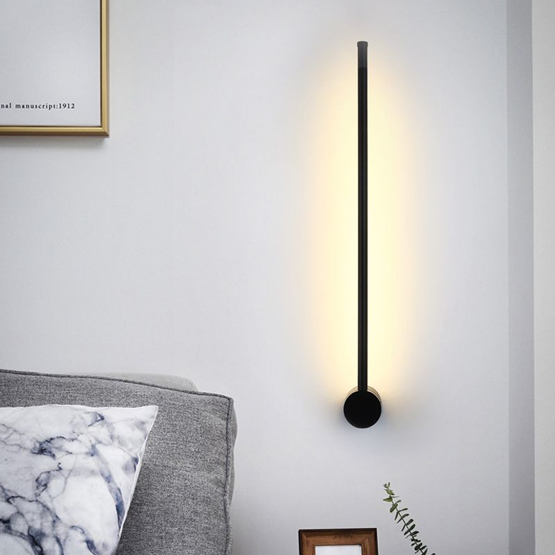 Éclairage d'épée d'aiguille, luminaire mural simplicité noir 23,5 / 31,5 pouces de haut d'idées d'applications à LED pour le salon