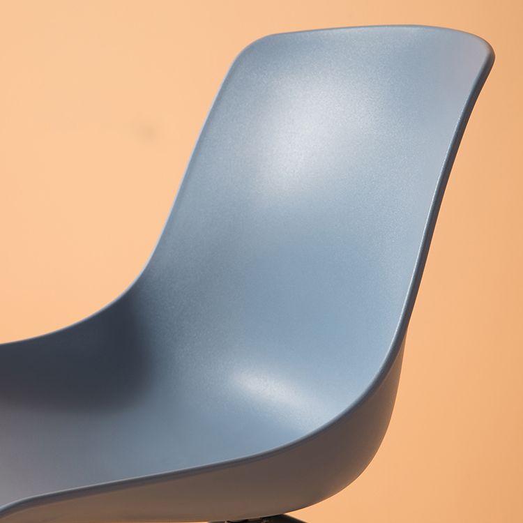 Sillas de comedor de estilo moderno, sillas laterales sin brazos con patas de metal