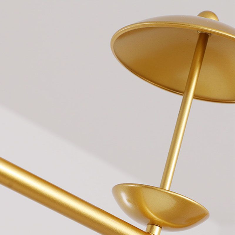 Postmoderne LED -Inselbeleuchtungsschirme -Form -Aluminiumhänge -Leuchte