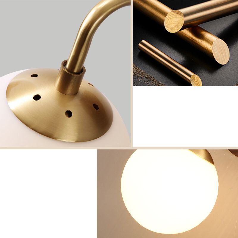 Modern Style Globe Wall Light Sconces Glass 1 Light Wall Lighting Ideas