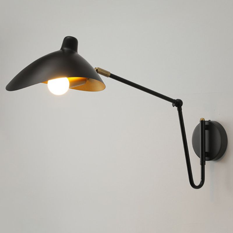 Postmodern Metal Adjustable Sconce Light Fixtures One Bulb Wall Mounted Lighting