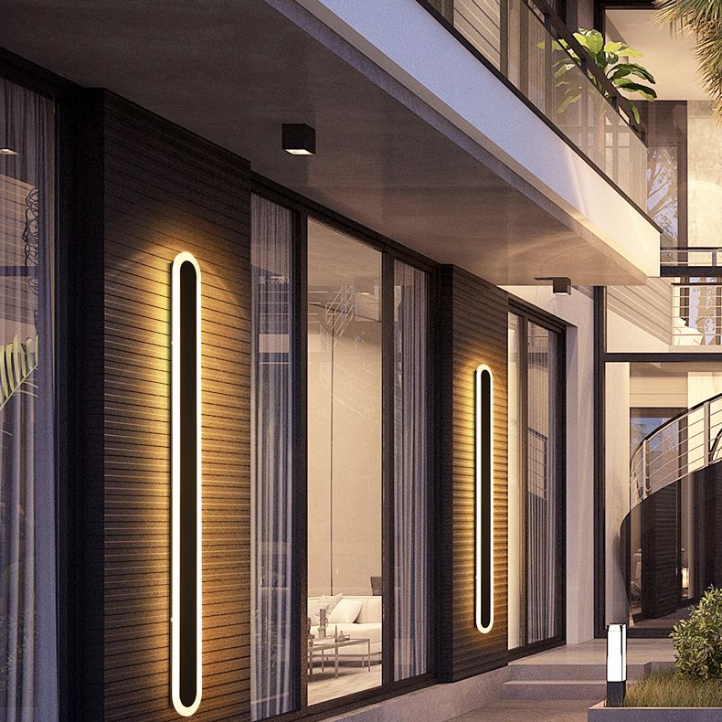 1-Light Black Minimalisme Appareils luminaires