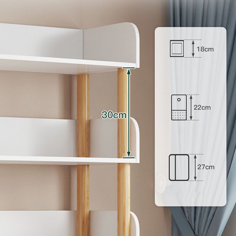 Open Wooden Bookcase Modern Minimalist Home Living Room Bookshelf