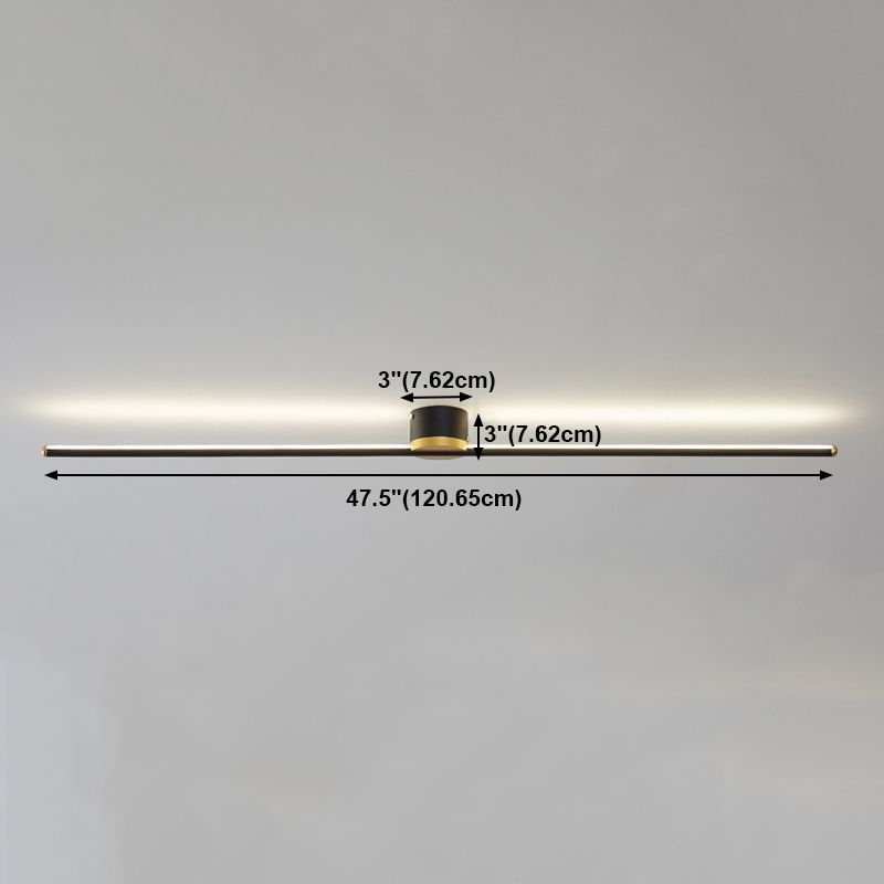 Metal Linear Linear Specide MODERNO MODERNA 1 Fuggi a soffitto leggero