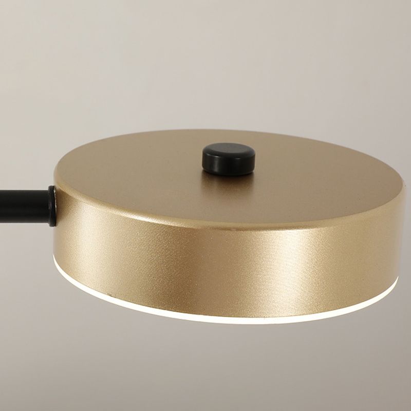 Postmodern LED Island Lamp Round Shape Metal Suspension Light for Dining Room