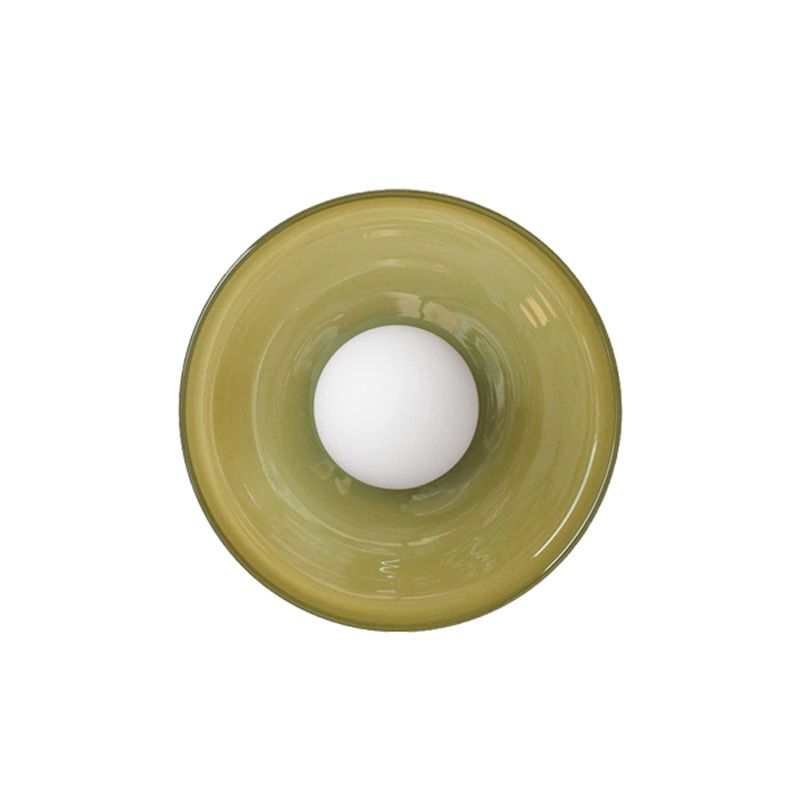 Modern Style Globe Wall Mounted Lamps Glass 1 Light Wall Sconces