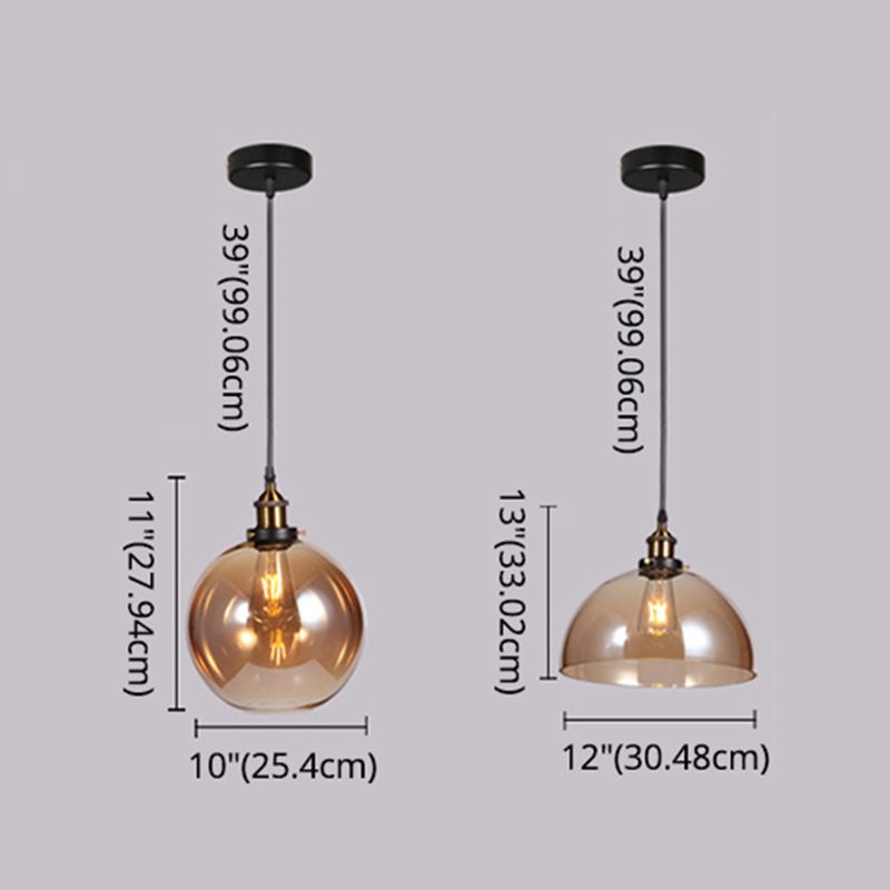 Glazen gearceerde plafondverlichting armatuur loftstijl restaurant hanglamp plafondlicht
