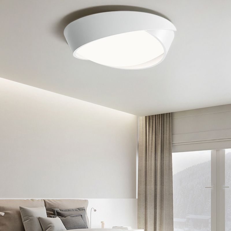 Modern Flush Mount Fixture Metal Flush Ceiling Light Fixtures with Acrylic Shade