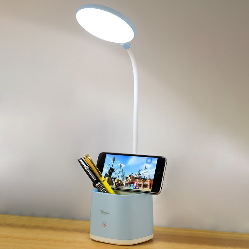 SEMPLICY STILE LED LAMPAGGIO TOUP TOUCT STUSSEGGIO USB Apparecchio di illuminazione camera da letto con supporto per penna
