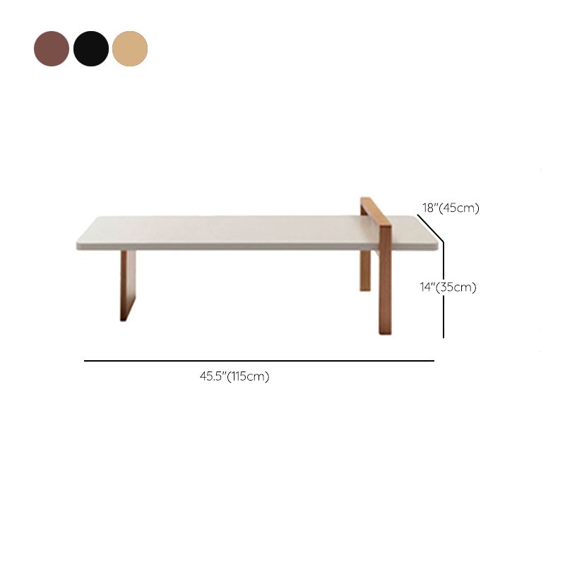 Contemporary Coffee Cocktail Table  Solid Wood Coffee  End Table