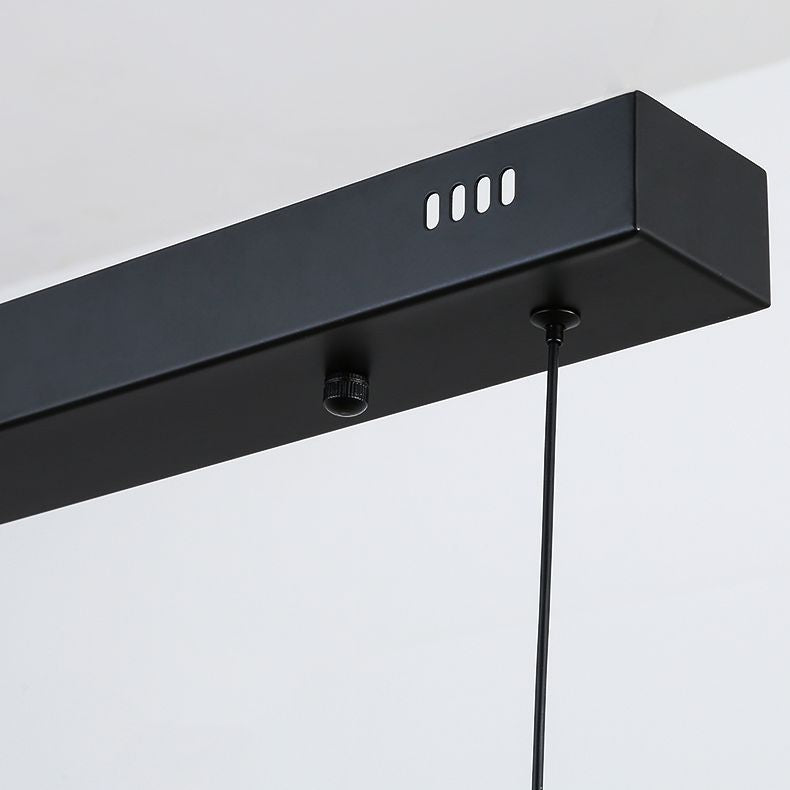 MEW Modern Isola Luci a ciondolo a LED lineare a 1 luce per sala da pranzo
