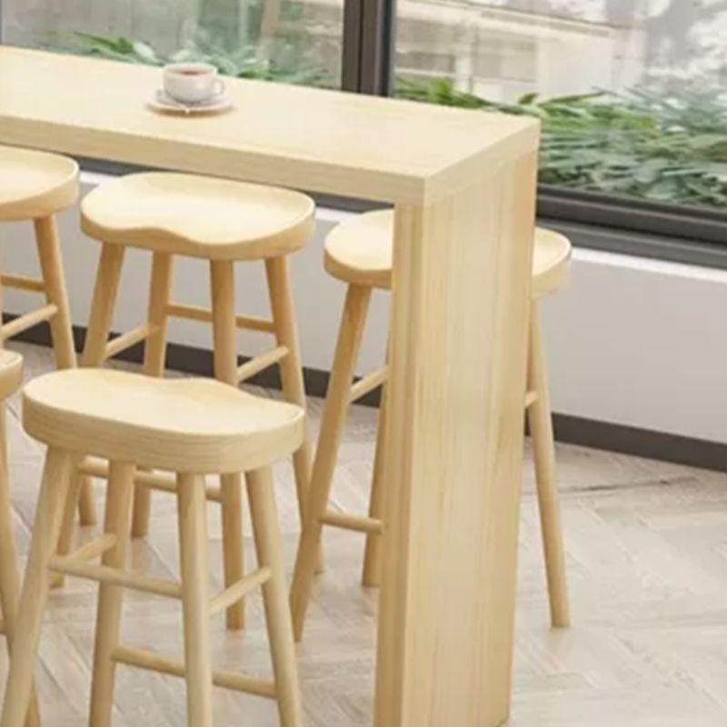 Glam Rectangle Bar Counter Table Wood Bar Counter Table for Home