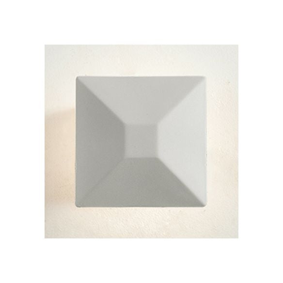 Lampada a parete geometrica in bianco/nero modernista 1/3 luci con tonalità metallica.