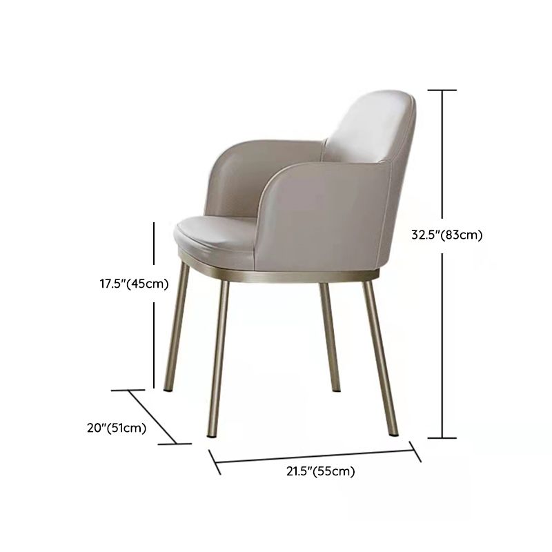 Contemporary White Stone Dining Set 1/4/7 Pieces Dining Table Set with Arm Chairs