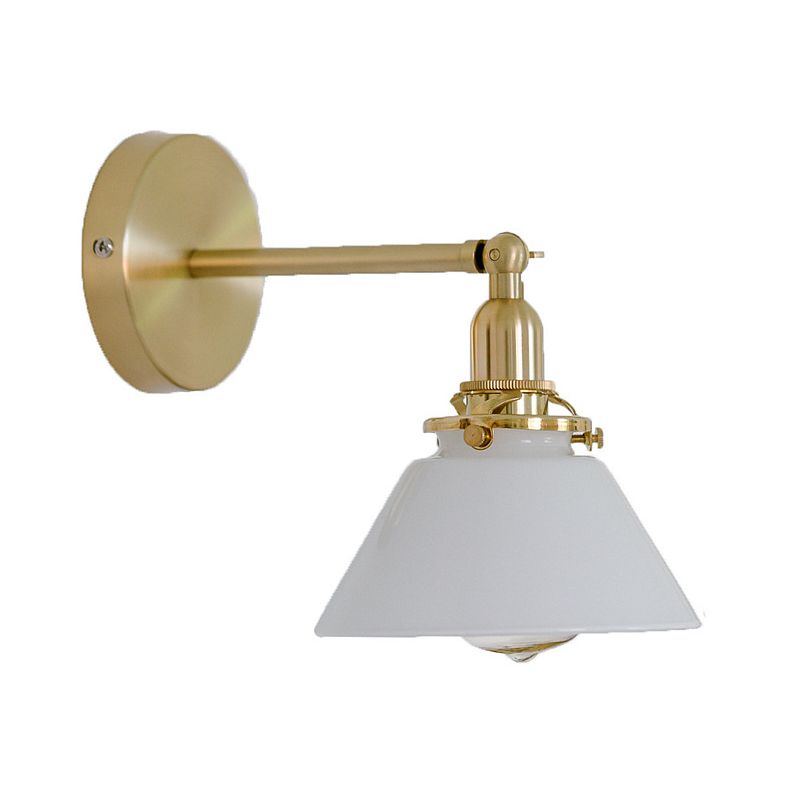 Flare Shade Wall Lighting Industrial Style Metal 1 Light Wall Mounted Light Fixture