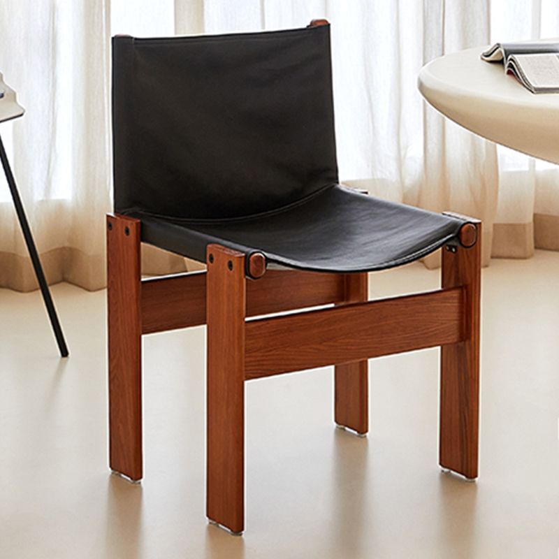 Modern Simple Side Chair Solid Wood Side Dining Chair for Bedroom