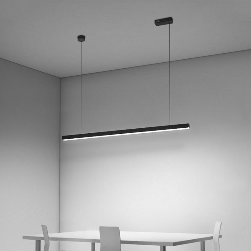 Luz colgante colgante de metal ligero de isla simple moderna para sala de estar para sala de estar