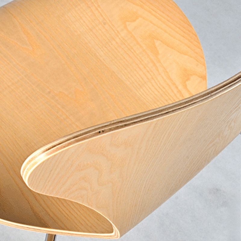 Industrial Kitchen Dining Side Chairs Armless Dining Chairs with Metal Legs