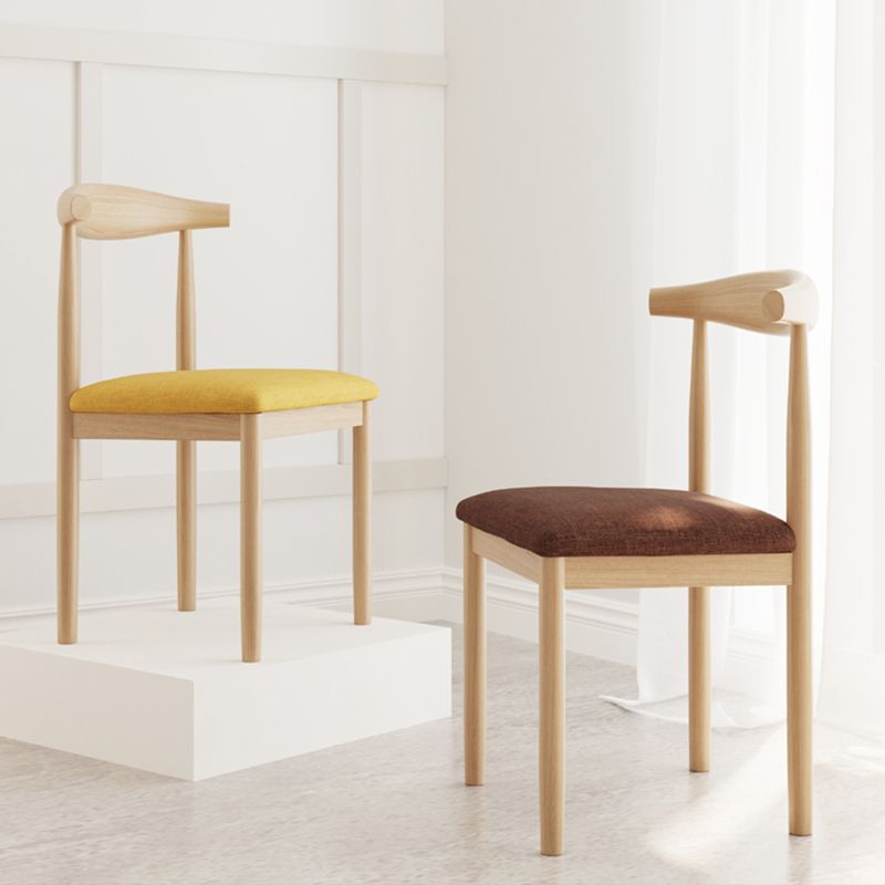 Contemporary Metal Chair Open Back Dining Side Chair for Dinning Room