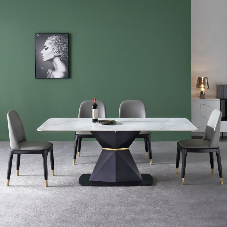 Modern Rectangle Sintered Stone Dining Table Set 1/4/5 Pieces Dining Set for Home Use