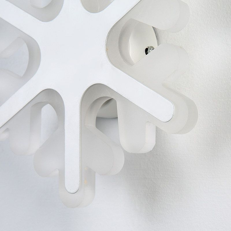 Flat Cartoon Shape Wall Light  Modern Stylish Acrylic LED Wall Lamp in White for Stair