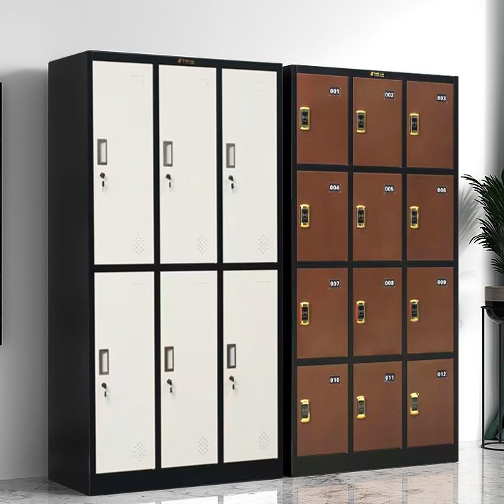 Contemporary Cabinet with Hinged Doors Metal Matte Finish Bathroom Storage Cabinet