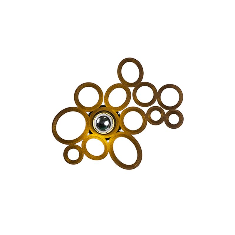 Koffiebubbelring SCONCE LICHT MODERNE STYLE 1 lamp houten wandverlichting ideeën voor woonkamer