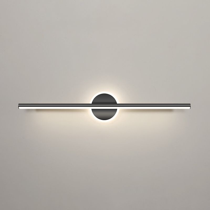 Linear Sconce Lights Modern Metal 2 Light Sconce Light Fixtures in Black Finish