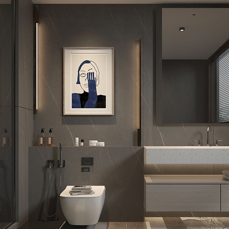 Nordic Style LED Vanity Light Iron Strip Shape Vanity Lamp for Shower Room