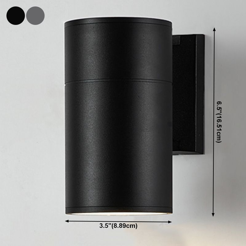 Zylinderleuchten Leuchten zeitgenössischer Metall -Wand -Montage -Lichter im Stil