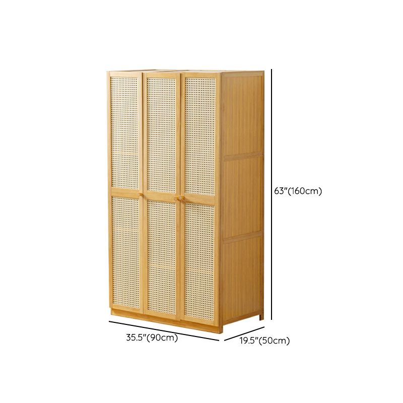 Modern Style Wardrobe Cabinet Wooden Wardrobe Armoire with Shelves