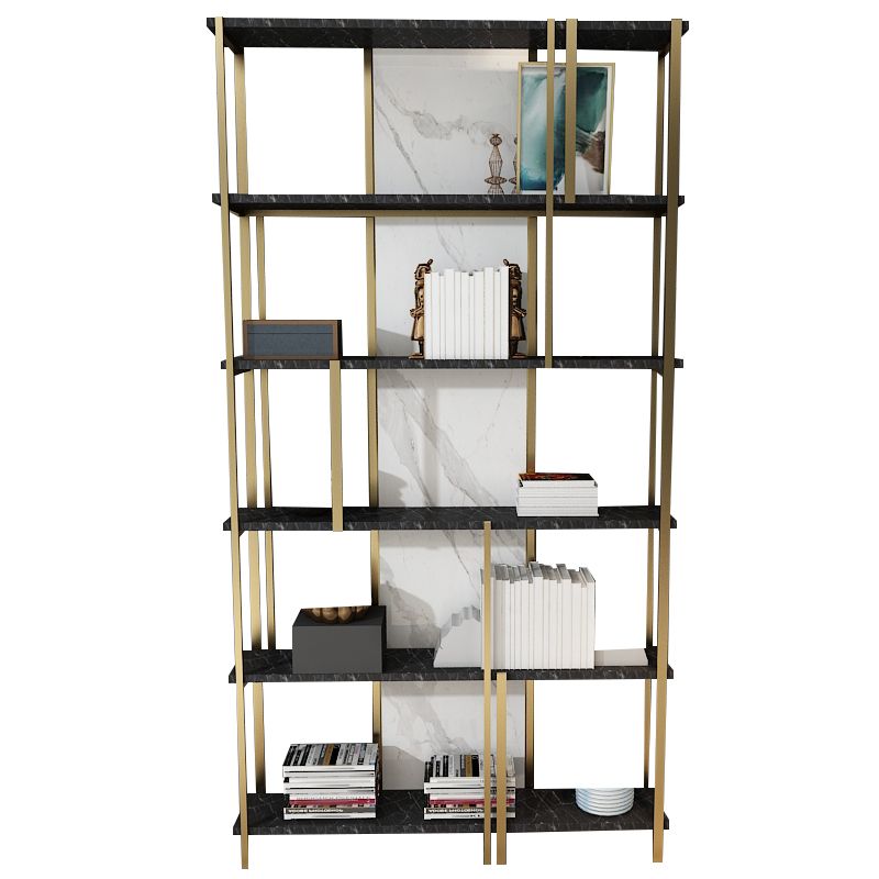 11.81 "W 78.74" H Bücherregal Glam Style Open Back Bookshelf for Lern ​​Room Home Office