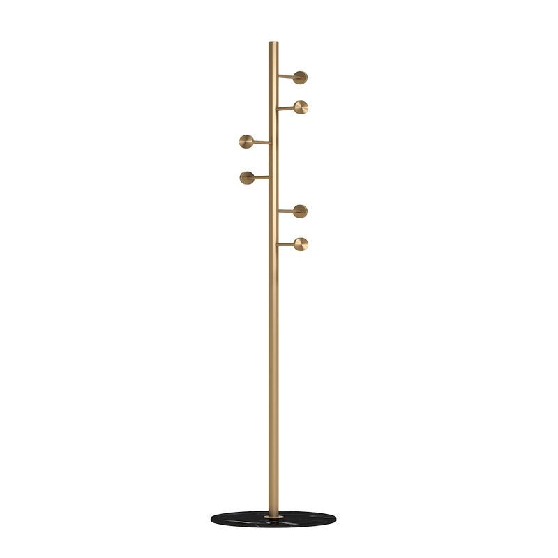 Metal Hall Stand Glam Style Free Standing Hall Stand with Coat Hook