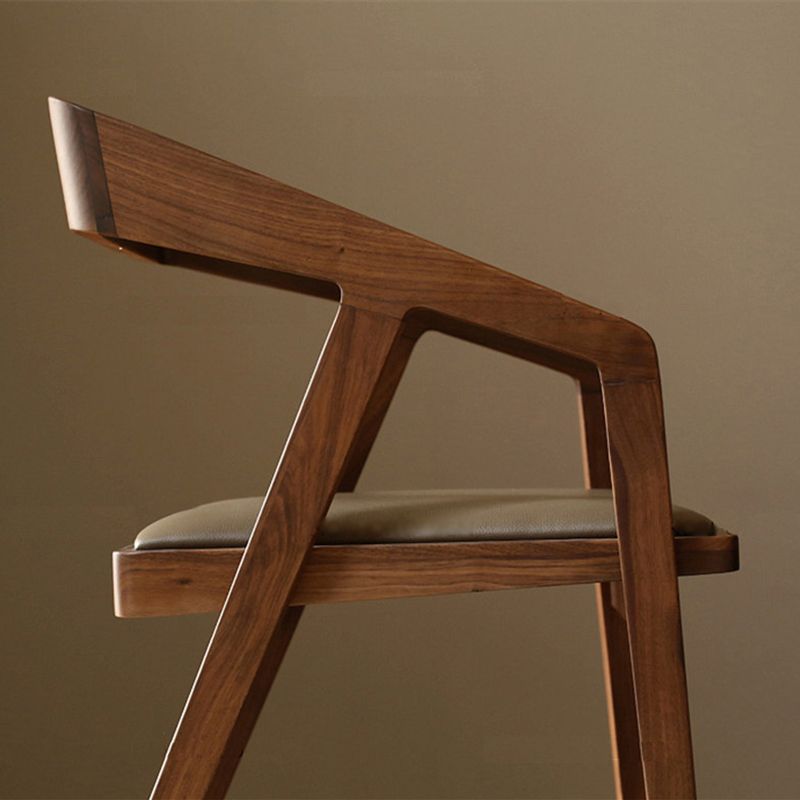 Contemporary Kitchen Dining Armchair Wood Side Dining Chairs