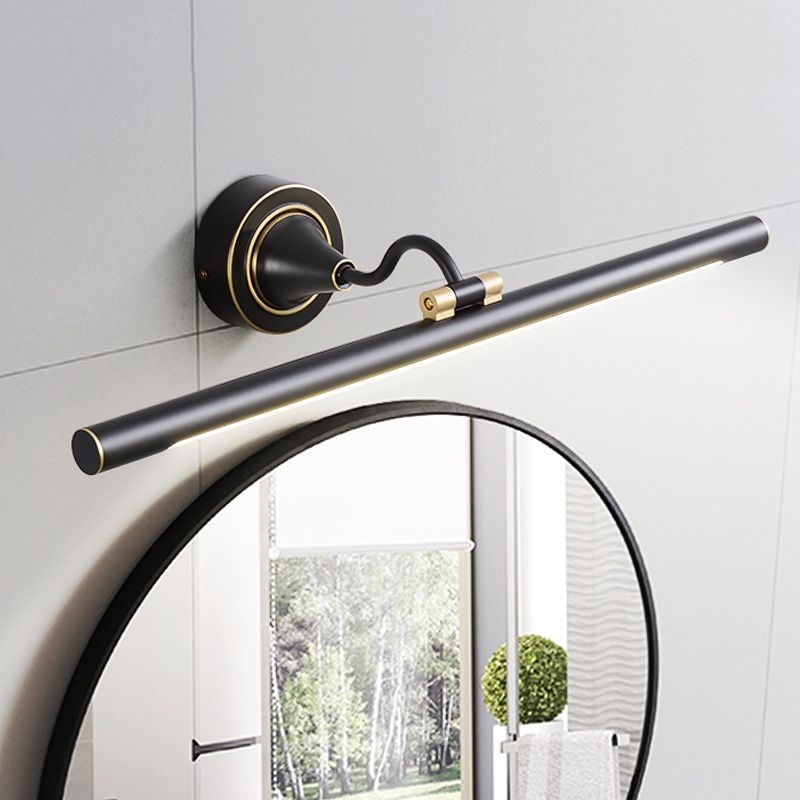 Postmodern Style Linear Shape Wall Sconce Metal 1 Light Sconce Light for Bathroom