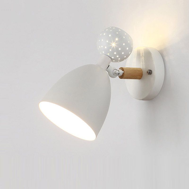 Cone-Shaped Sconce Light Fixture Modern Style Metal Wall Sconce Lighting for Bedroom
